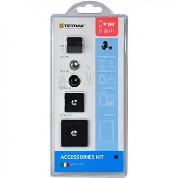 Kit de Accesorios Tetrax Xvent para Acoplar Dispositivos Xway y Smart al Salpicadero del Coche - Negro