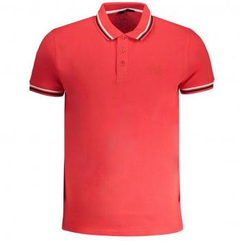 Red Cotton Polo Shirt - XL, Cavalli Class, Polo Shirts, male, Red, Size: XL Short Sleeve Polo Shirt Red Men