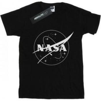 Camiseta monocromática clásica de NASA con logo de insignia para niños 12-13 años