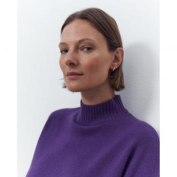 Jersey de mujer liso cuello perkins