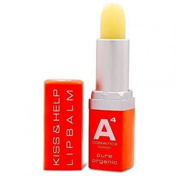 Bálsamo Labial Hidratante A4 Kiss & Help 4g para Todos los Tipos de Piel