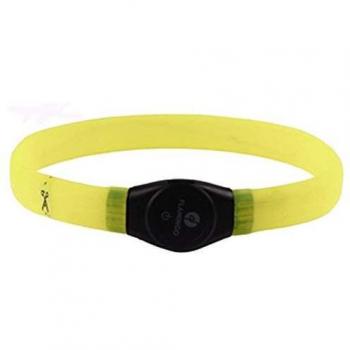 Collar LED Visio Light Jumbo para Perro, Silicona, Talla 35-64 cm, Fosforescente