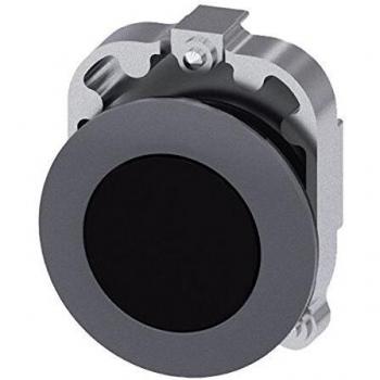 Cabezal de Pulsador Siemens SIRIUS ACT Ø30mm Negro Enclavamiento IP66/IP67/IP69K