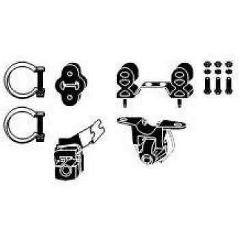 Kit de montaje HJS para sistema de escape Peugeot 307 con collarín