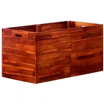 vidaXL Acacia Arriate Madera Rectangular Jardín Patio Terraza 100x50x50 cm