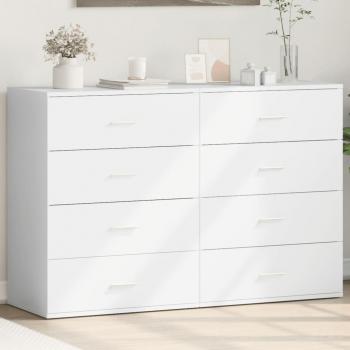 Armario 2 piezas blanco 60x39x80 cm madera multicapa Vidaxl