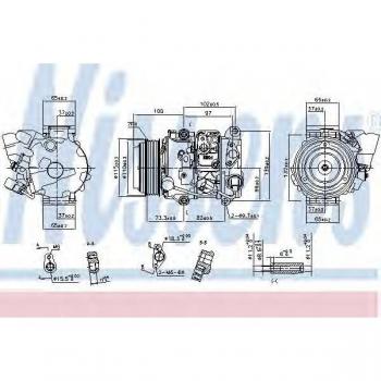 Compresor de aire acondicionado NISSENS 890142