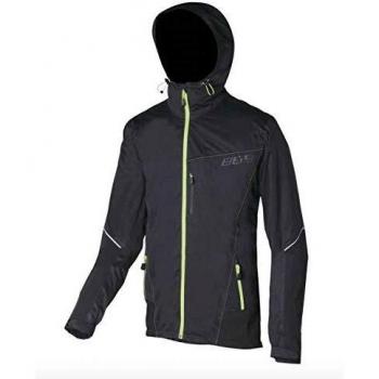 BBB Cycling BBW-268 - Chaqueta Impermeable para Hombre, Todo el año, Unisex Adulto, Color Negro y Amarillo neón, tamaño Medium