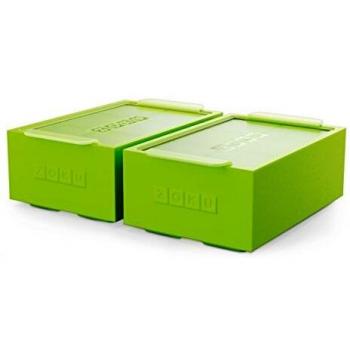 Zoku Cubito de Hielo Unisex Jumbo Trays-Set de 2, Verde
