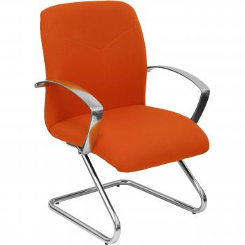 Sillón de Recepción Caudete confidente patín BALI305 Naranja Oscuro
