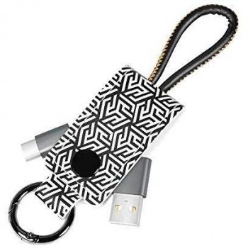 Cable USB-C 0.22m con Llaverito, USB-A a USB-C, Sincronización y Carga, Negro