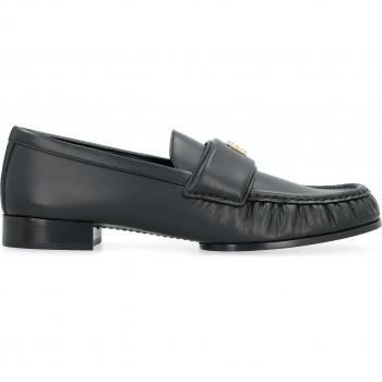 Givenchy Women's 4G Leather Loafers in Black | Size 36 | BE201VE1WE Color 001
