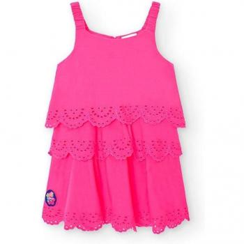 Vestido de bebé niña Boboli 248127 FUXIA