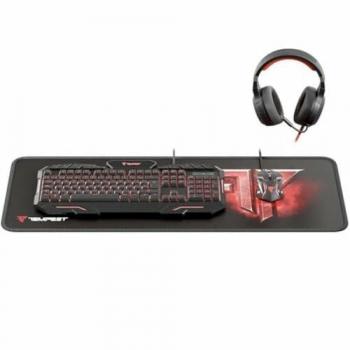 Combo Gaming Tempest Oblivion: Teclado Negro, Ratón, Auriculares y Alfombrilla