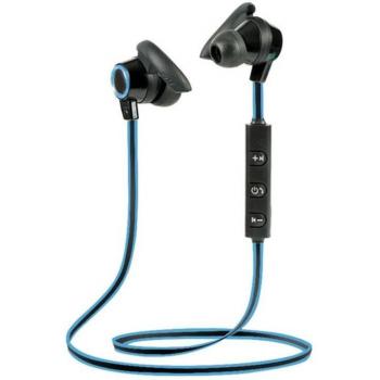 Auriculares In-Ear Bluetooth Estéreo con Micrófono y Bass para Deportes - Auriculares Inalámbricos Compatibles con Todos los Teléfonos