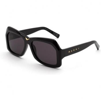 Marni Tiznit Geometrica Nero Unisex Sunglasses - Black, Size: 57 MM