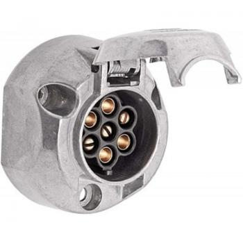 Enchufe Hembra Metálico para Luces de Remolque 7 Polos Pines 12V Rinder