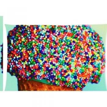 ICE CREAM caramelos con cremallera fundas de almohada cubierta 20 x 30 pulgadas
