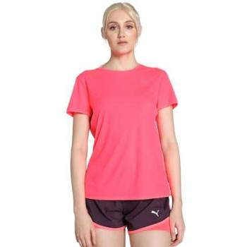 Camiseta de running Puma Run Favorites Velocity mujer, manga corta, color rosa, talla S