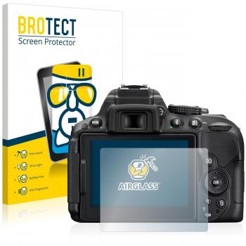 BROTECT Protector Pantalla Cristal Compatible con Nikon D5300 Protector Pantalla Vidrio - Dureza Extrema, Anti-Huellas, AirGlass