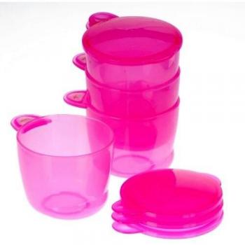 Vital Baby 492009-05 - Recipientes de comida para bebé, 180 ml, 4 unidades, color rosa