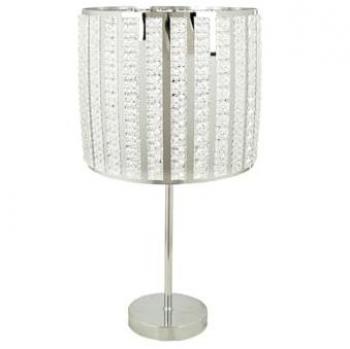 Lámpara de mesa Romimex Plateado Metal 26 x 49 x 26 cm