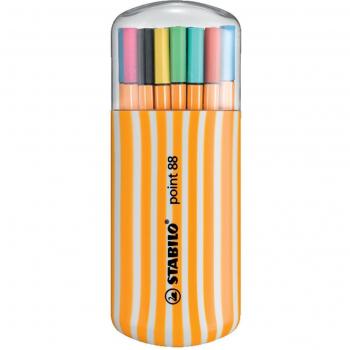 Estuche Stabilo Point 88 de Rotuladores Punta Fina, 20 Colores Surtidos