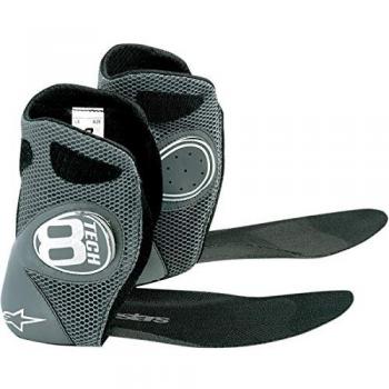 Alpinestars Botín Interior Extraíble Tech 8 - Bota interior de motocicleta, color gris, diseño para hombres, tamaño 13, incluye luz interior