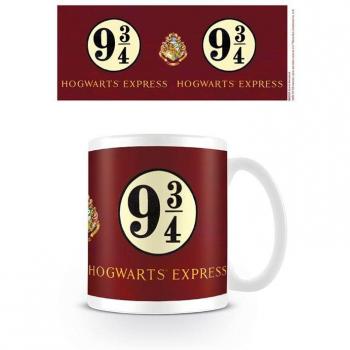 Taza de cerámica Harry Potter con diseño de la Plataforma 9 3/4 - Licencia Oficial