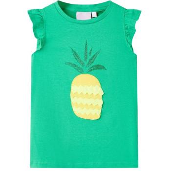 Camiseta infantil verde 116