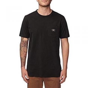 Globe Base Pocket tee Camiseta, Hombre, Washed Black, S