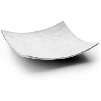 Lacor - 63273 - Fuente De Melamina Cuadrada 25x25x5 - Blanco