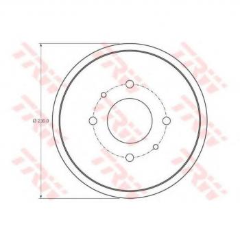 Genuine TRW Brake Drum - Part Number DB4443