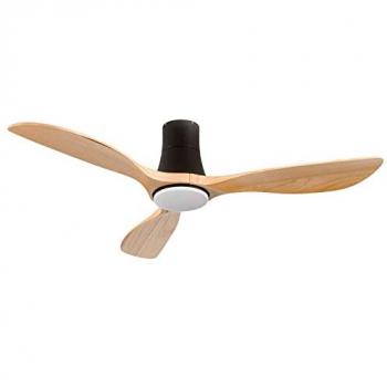 Ventilador de Techo Dakota Silencioso con Luz LED, 3 Aspas, 56W, Mando a Distancia y 6 Velocidades - Thinia Home