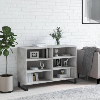 Aparador de madera de ingeniería 103,5x35x70 cm Mueble de Almacenaje de Salón Buffet Armario Auxiliar Armario de Almacenamiento Gris Hormigón