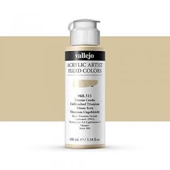 Vallejo : Fluid Artist Acrylic Paint : 100ml : Unbleached Titanium White