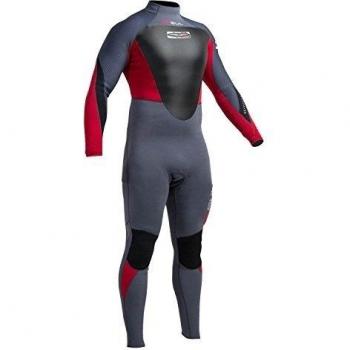 Gul Response 3/2mm Blindstitched T2 Steamer Wetsuit 201 - Graphite/Red XLT