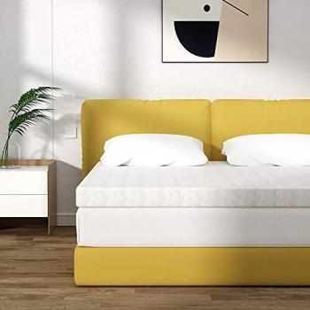 UTTU Topper Viscoelástico 70x190 6 cm, Topper Colchon Viscoelástico Antiestático, Sobrecolchón con Funda Suave Extraíble y Lavable