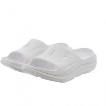 Hoka One One ORA Recovery Slide 3 Unisex Sandals - White - Size 45 1/3 (US Men's 11)
