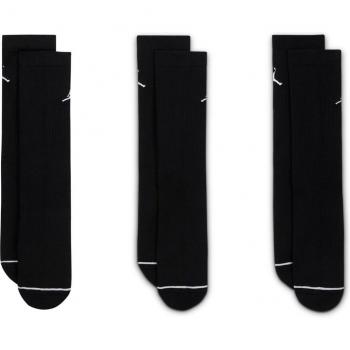Pack de 3 pares de calcetines Crew Jordan Everyday Max Unisex - Negro - Talla: 47-50