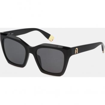 Furla Stylish Sunglasses SFU621, Female, Black, Size: 53 MM, Dark Grey Lenses