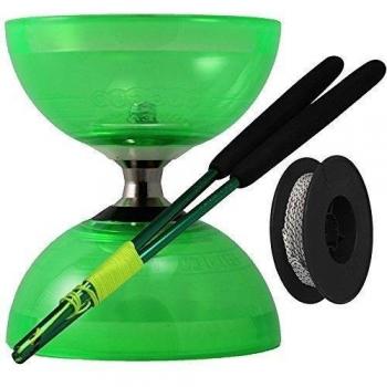 Juggle Dream - Diábolo Cyclone Quartz 2, Palos de Control en Aluminio y Cuerda Profesional de 10m