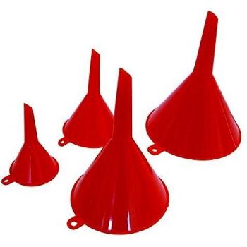 Set de 4 embudos fijos de color naranja