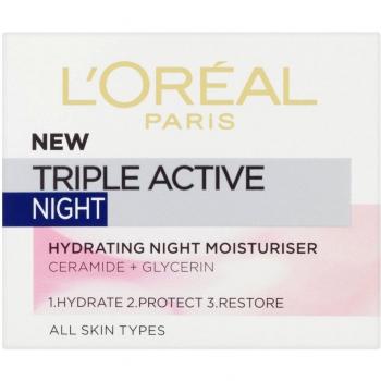 L'oreal - Triple active night, crema hidratante de noche, 50 ml