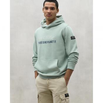 Ecoalf Melfortal Green Minimalist Hoodie for Men - Size S