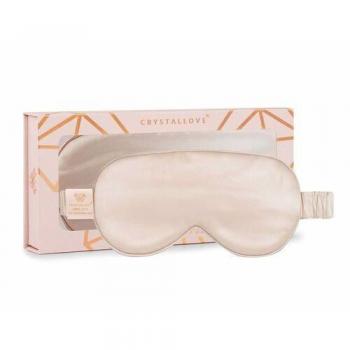 Crystallove Silk Eye Mask Sleep Mask Gold
