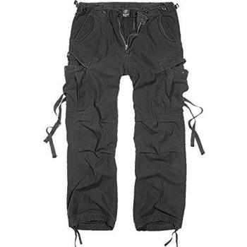 Brandit M65 Vintage Cargo Trousers - Black - 4XL