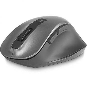 Ratón Inalámbrico NGS Bow Mini Gris con 5 Botones, Scroll y Nano Receptor USB - Hasta 1600 DPI