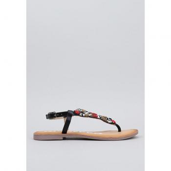 Gioseppo 58574-HYTOP Sandalia Plana Mujer Negro, Talla 36
