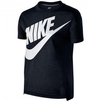 Nike Signal Gfx Top Yth Camiseta, Niñas, Negro